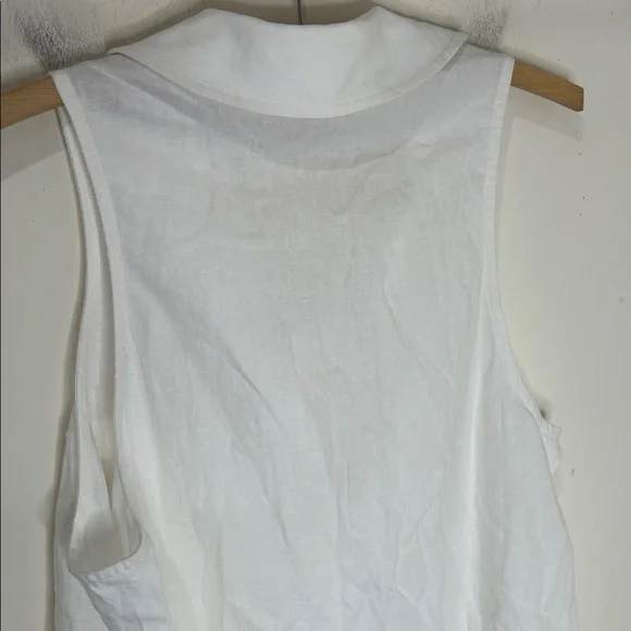 NWT SHOW ME YOUR MUMU White Basic Sleeveless Button Up Dress Size Small - Picture 13 of 15